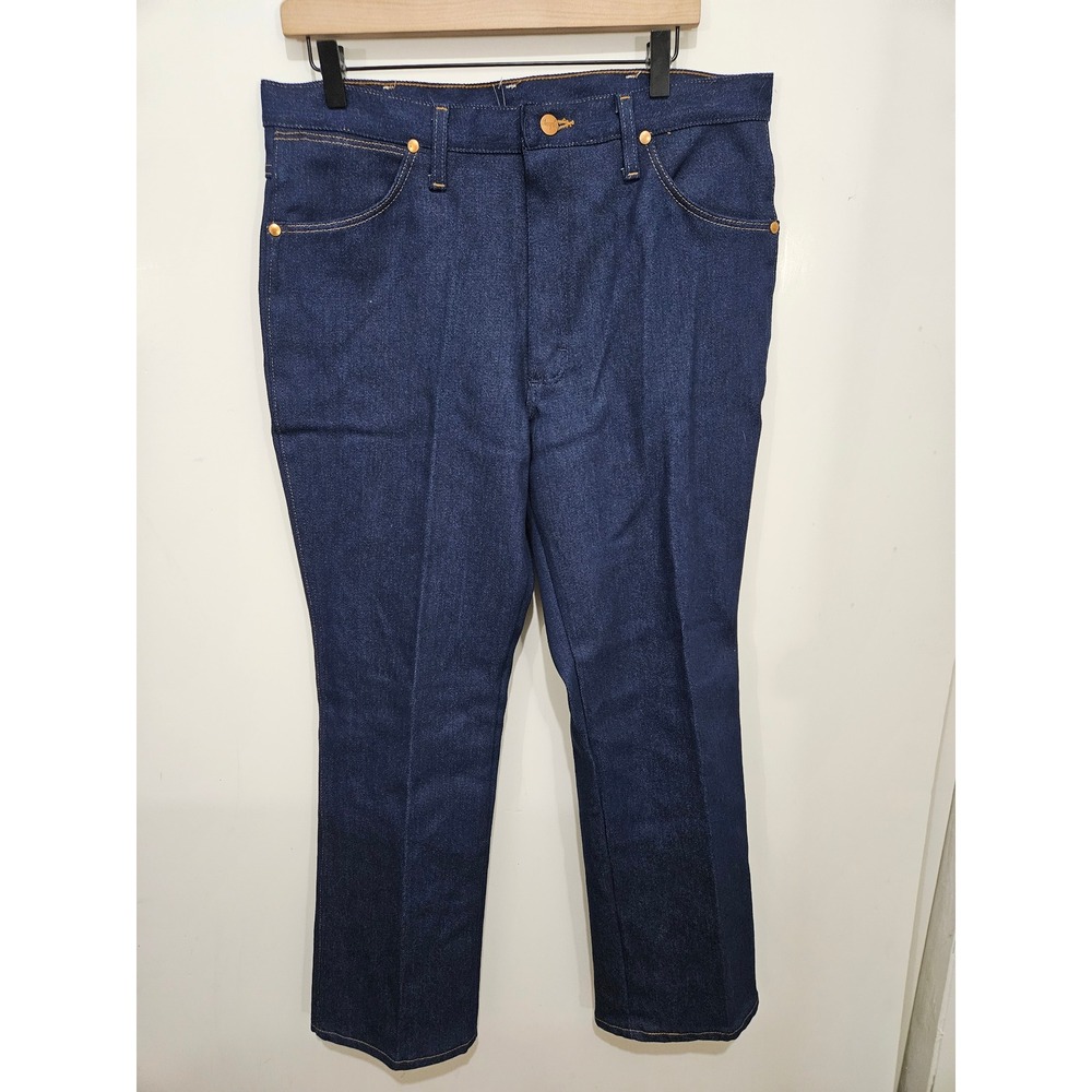 NWT Wrangler Cowboy Cut Slim Fit Jeans 36x30 Dark Wash Stretch Denim Western